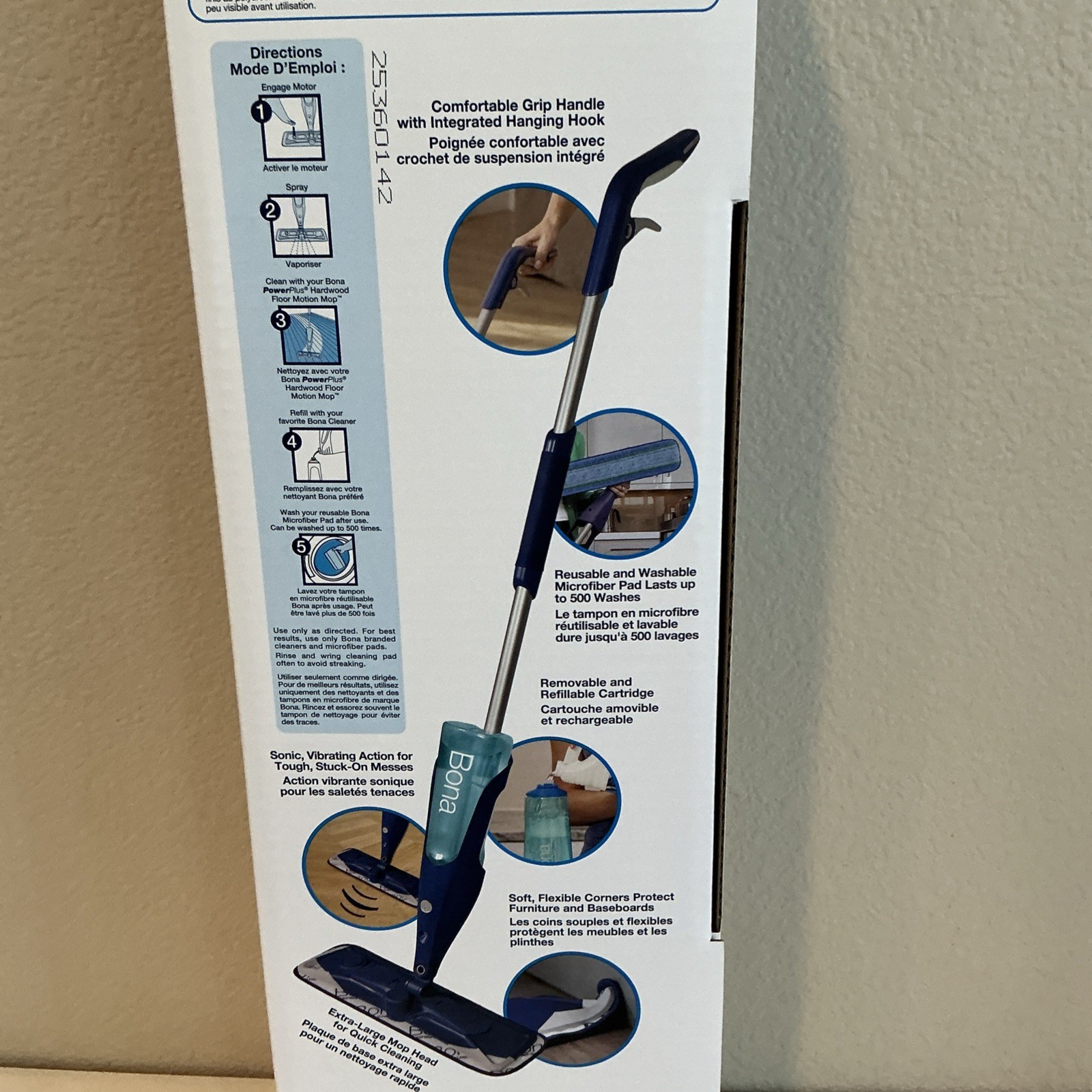 Bona PowerPlus Premium Motion Spray Mop for Hardwood Floors - Kit