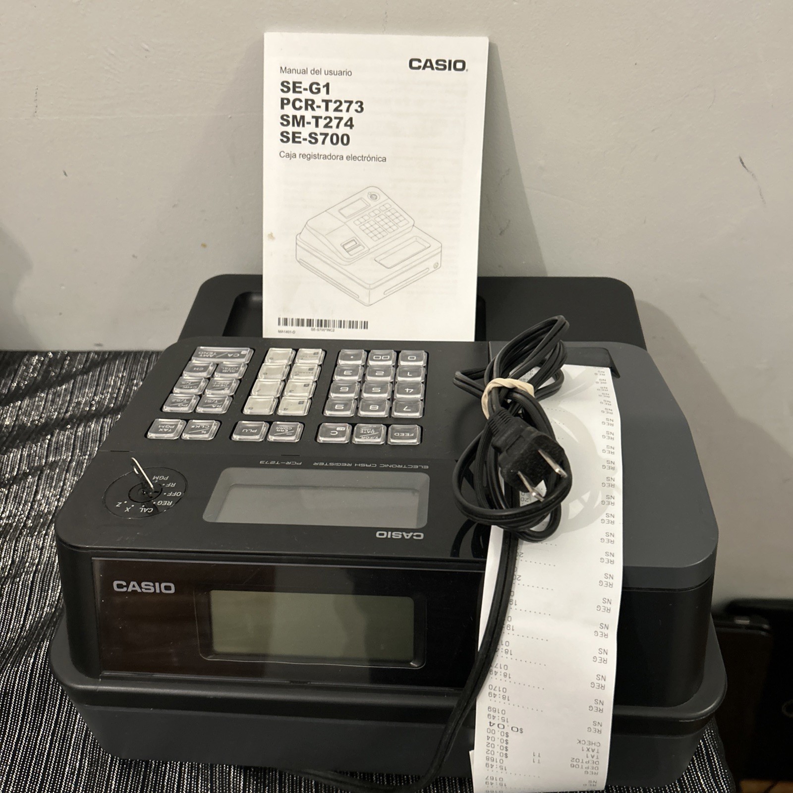 Casio PCR-T273 Electronic Cash Register Operator Key / No Drawer Key / Tested