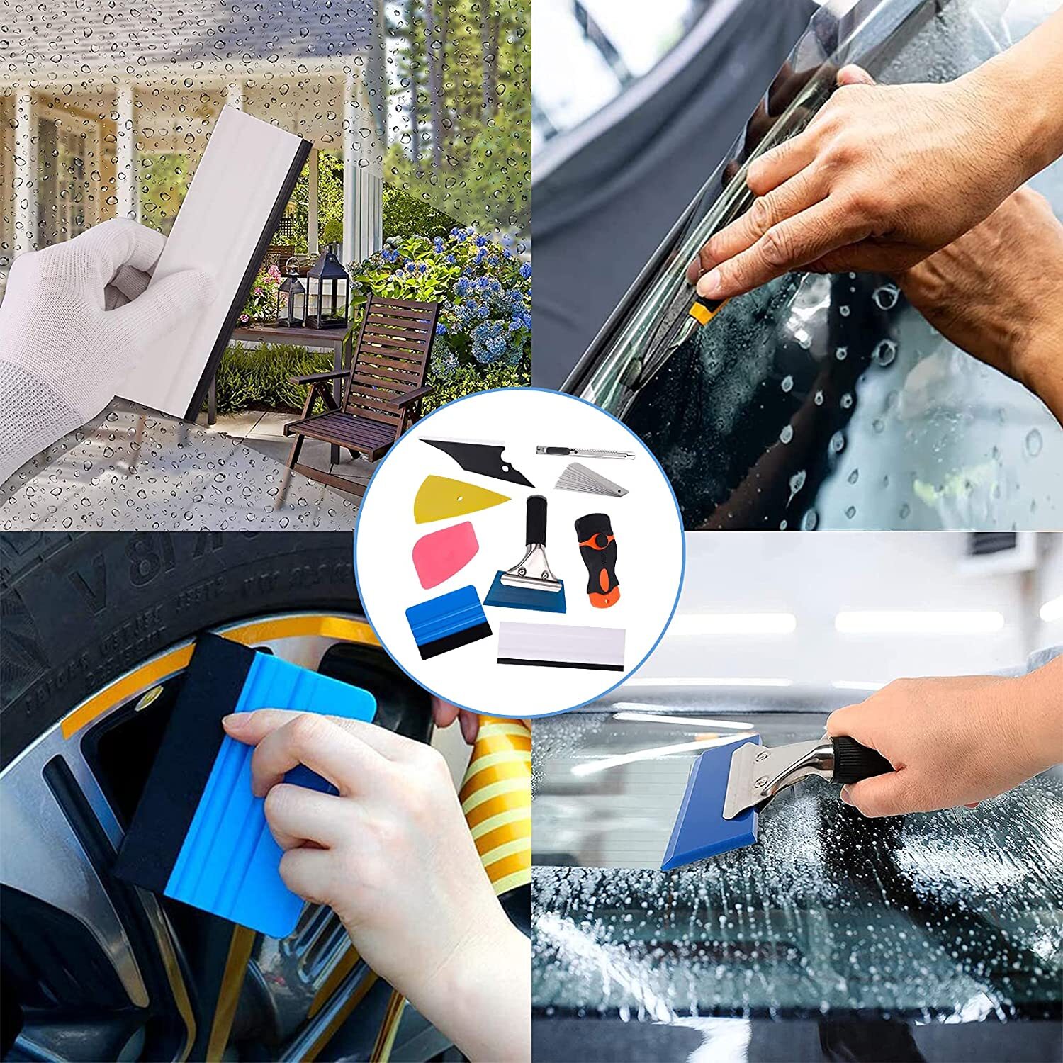 29Pcs Vehicle Window Tinting Tools Car Glass Protective Film Install Kit
