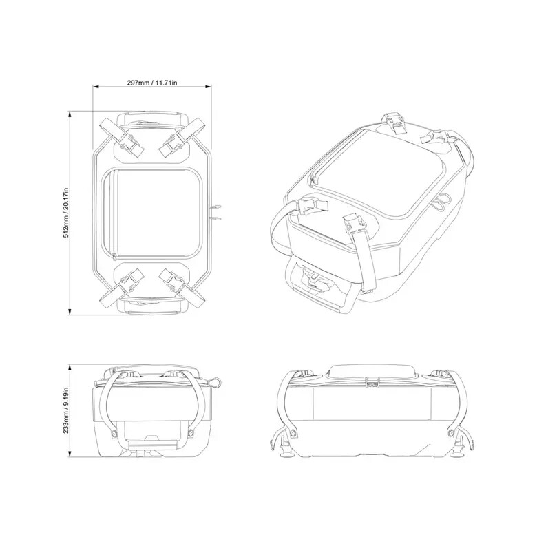 Sea Doo LinQ 5.3 US Gal (20 L) Semi-Rigid Cooler 295101252 OEM