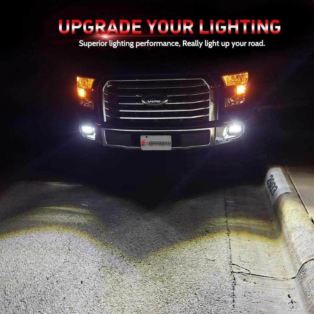 LED Driving Fog Lights Lamps Assembly for 2015-2020 Ford F150 2017-18 Super Duty