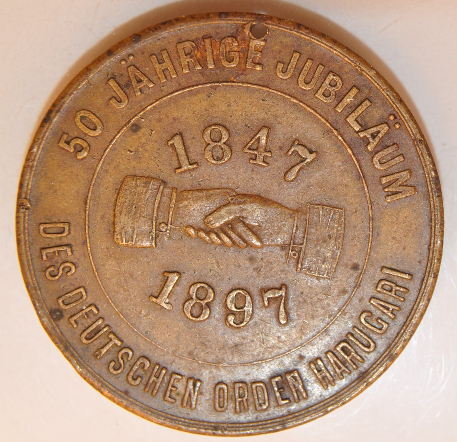 1897 So-Called-Dollar Jahrige Jubilaum/ 1847/ 1897/ Des Deutschen Orden Harugari