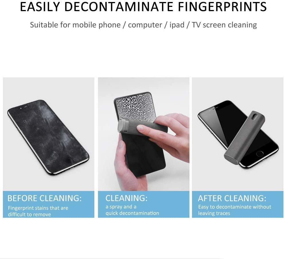 AMZER ALL-IN-ONE Spray Microfiber Cloth Screen Cleaner For Phone Laptop Tablets