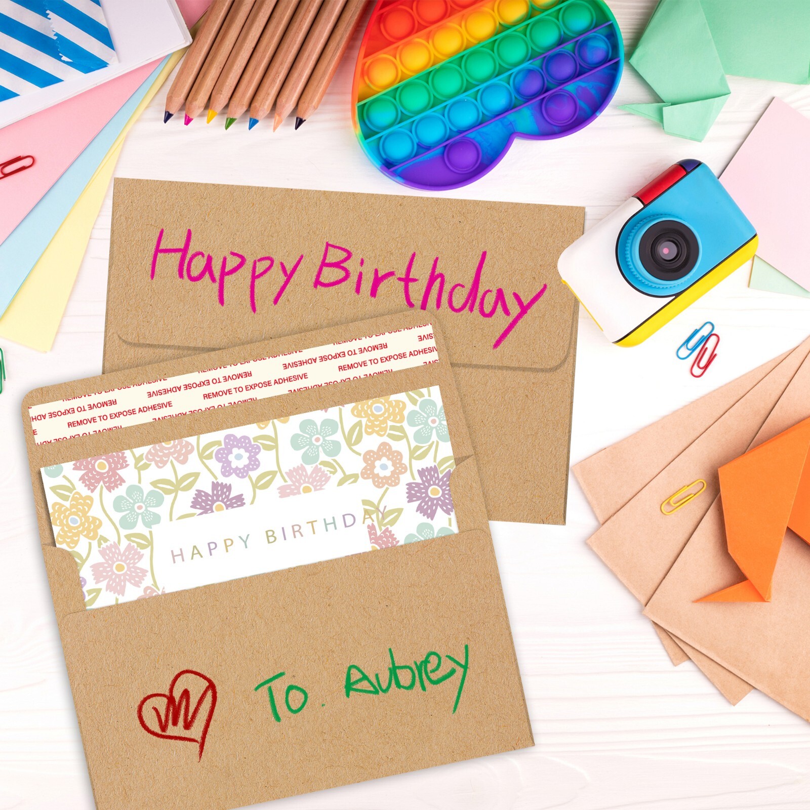 450 Invitation Envelopes Brown Kraft A7 5.25" x 7.25 for 5x7 Photo Wedding Card