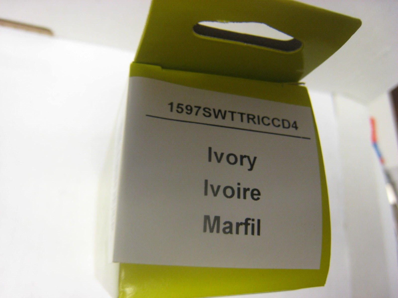 Legrand 1597SWTTRICCD4 Radiant GFCI Switch 15A, 125VAC, 60Hz, Single Pole, IVORY