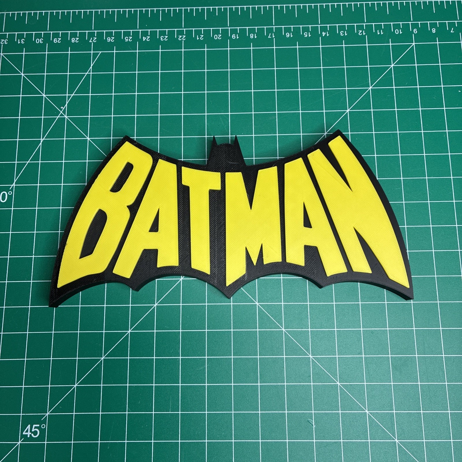 3D Printed DC Batman Fan Art Logo Display Comics #1