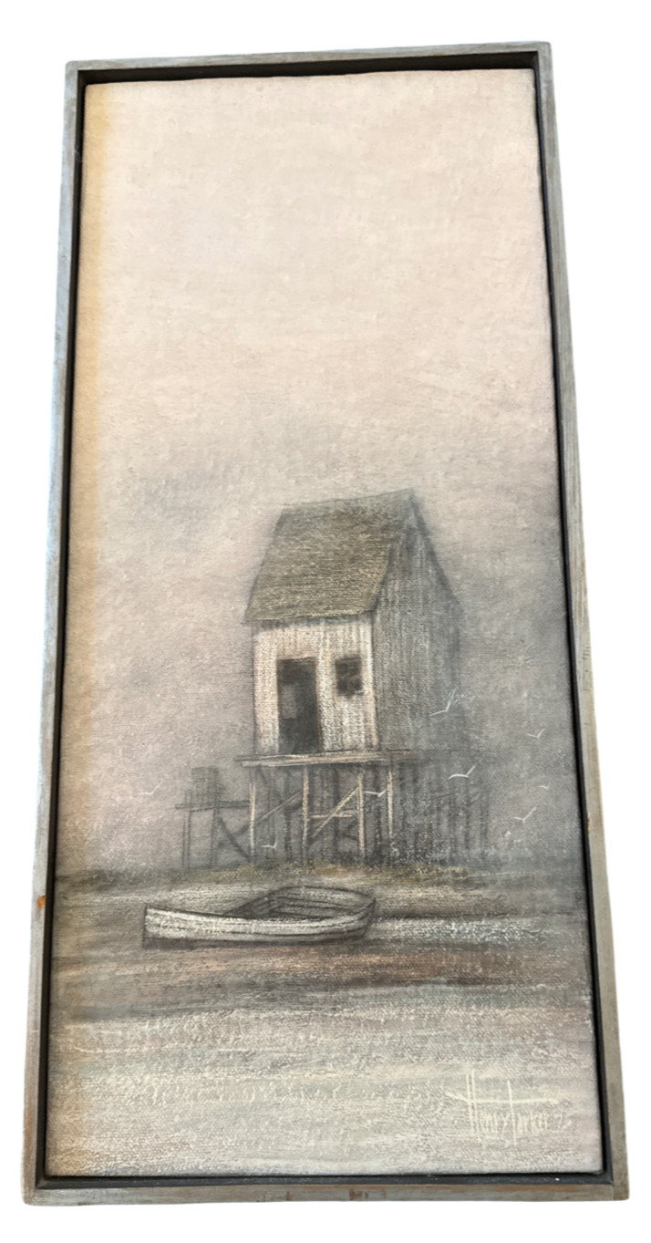 Henry Parker Original Oil Painting - Misty Morning Series - Signed 1975