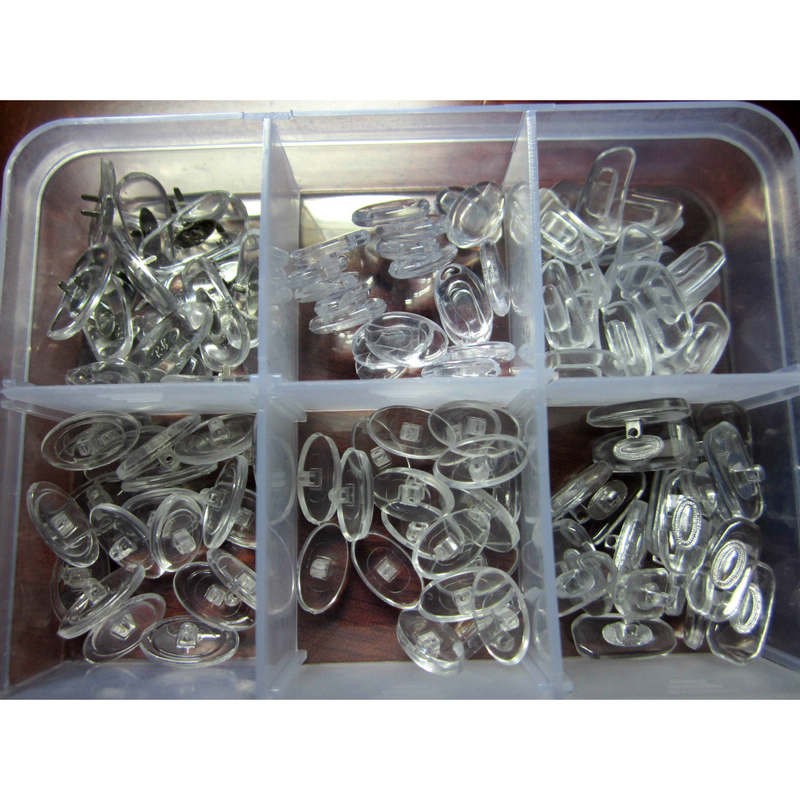 1Box 15 Kind Silicone Nose Pads Spare Replacement Parts For Eyeglasses Sunglass[