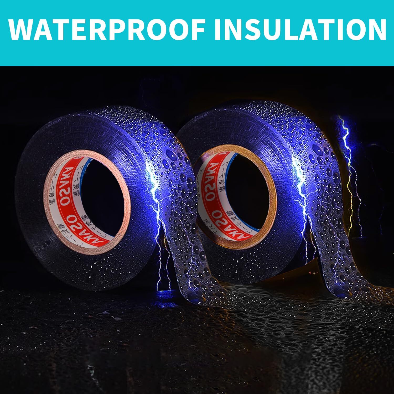 New Electrical Tape Wiring Harness wire (Black, 3/4" W x 20ft L) auto truck