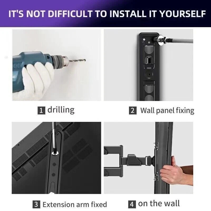 Universal TV Wall Mount Bracket Tilt for 32-55 inch Adjustable Bracket New