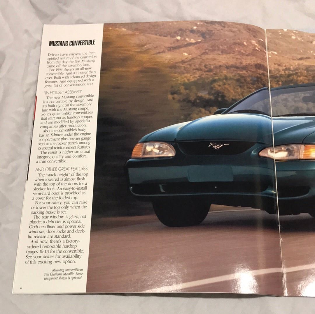 1994 Ford Mustang dealer sales brochure