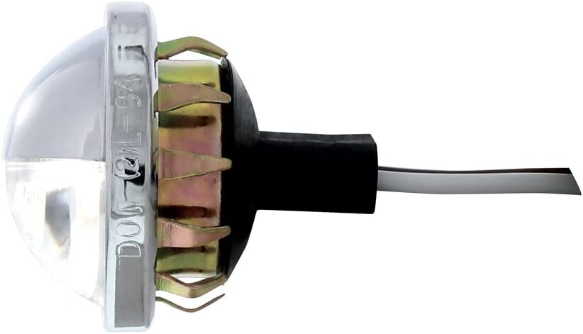 (1) Pair LED License Plate Light 1-1/2" Round for Hot Rods, Trucks, Cars, RV