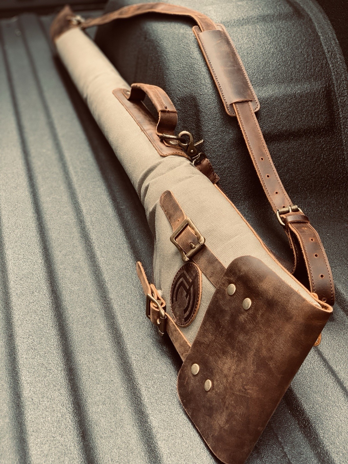 Fly Fishing Rod Case - Canvas leather
