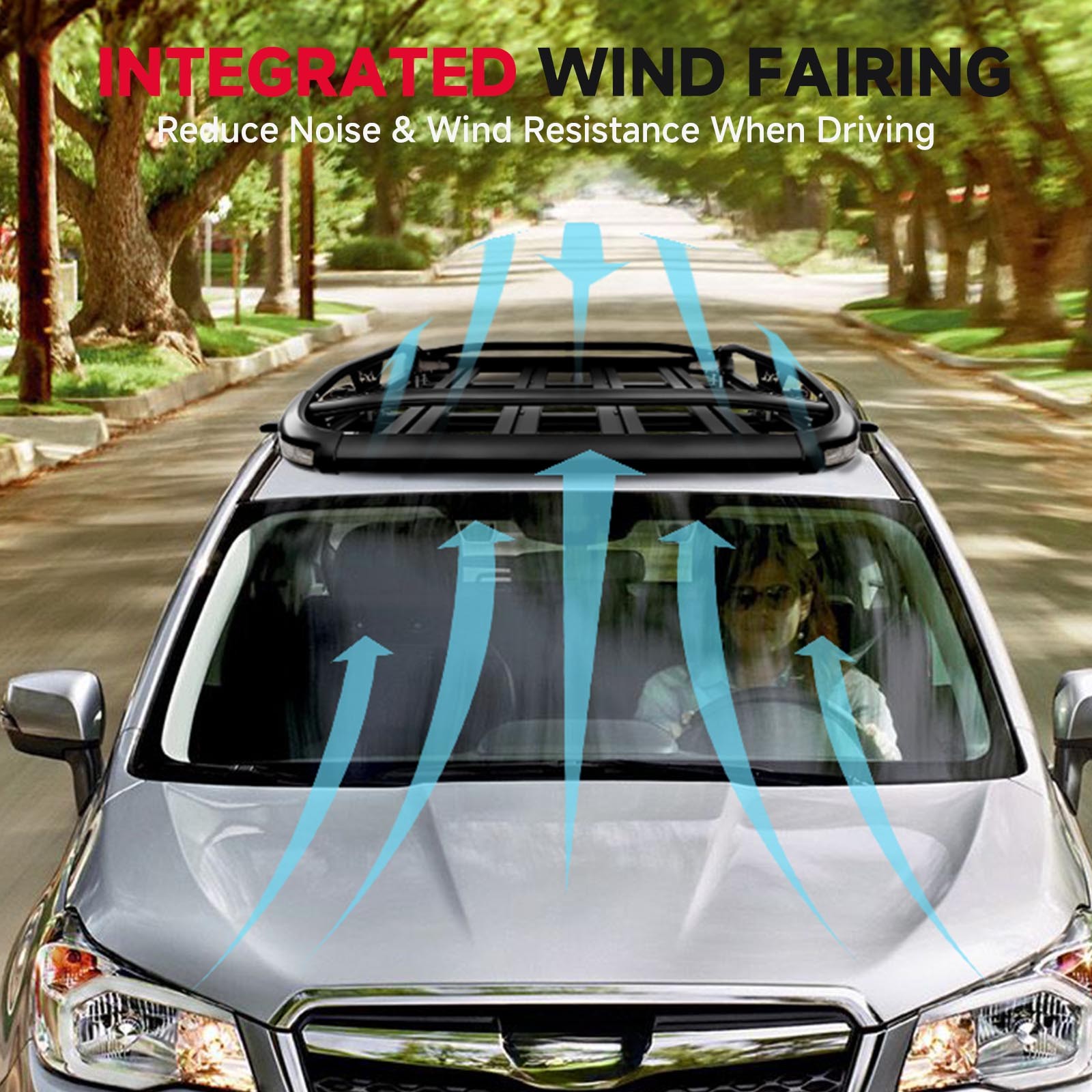 For Scion xA xB 50x38" Roof Rack Cross Bars Cargo Luggage Basket Carrier w/Light