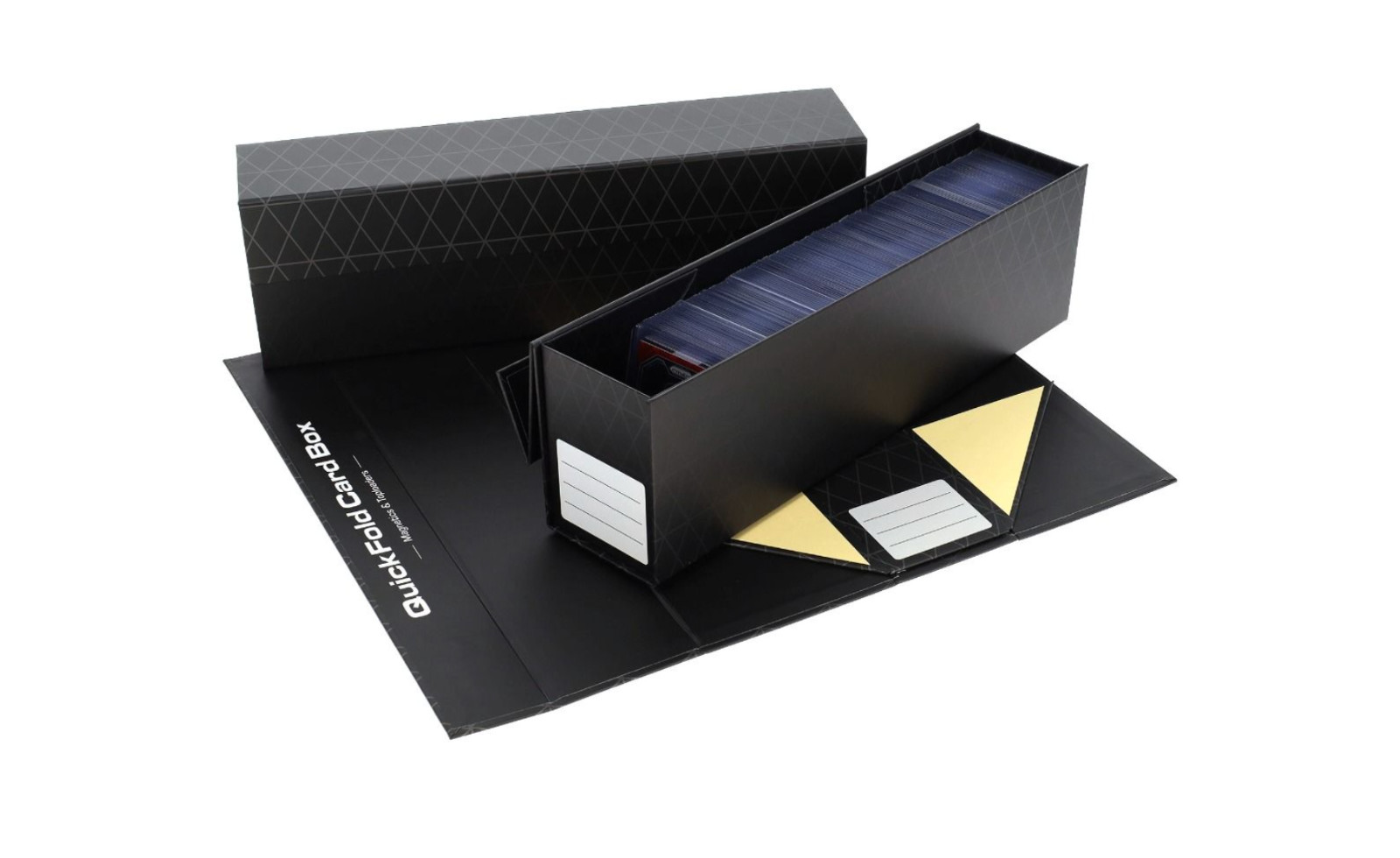 Pack of 3 BCW QuickFold Trading Card Magnetic or Toploader Storage Card Boxes