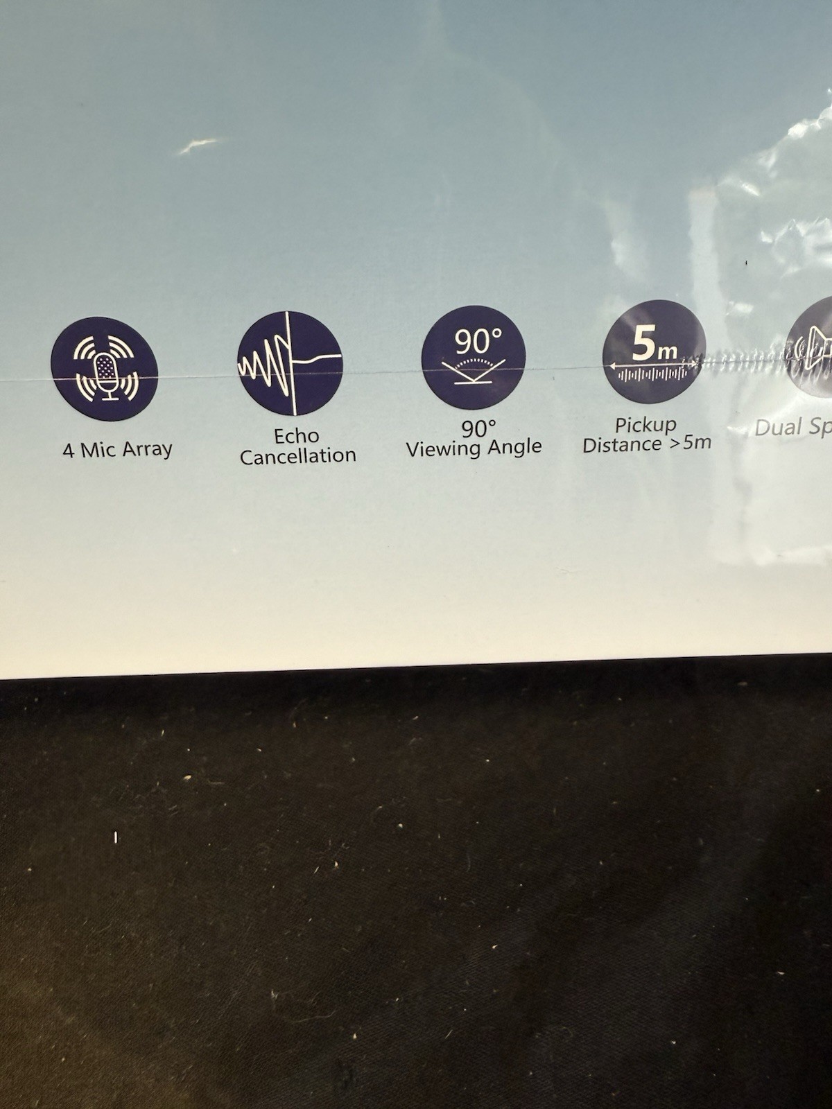 New VDO 360 3See All in 1 4K Camera w 4 Mic Array & Dual Speakers USB Computer