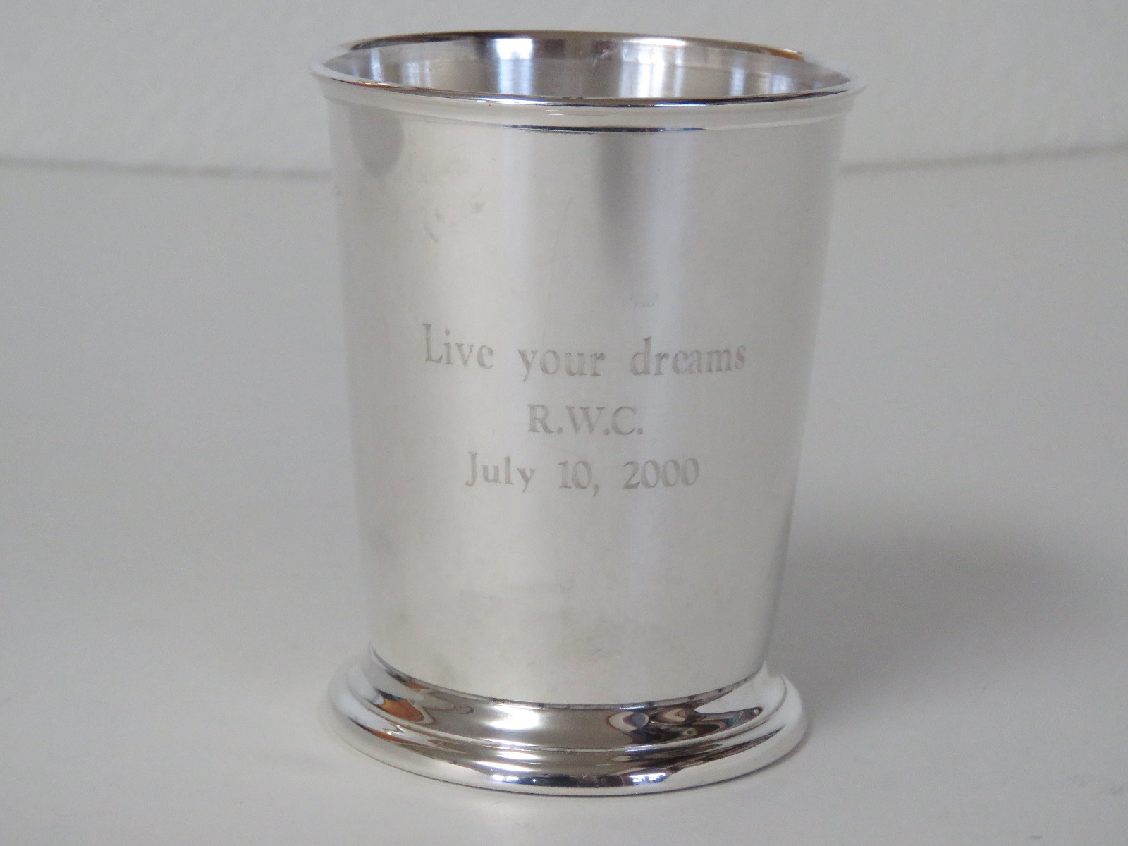 Towle .925 Sterling Silver Derby Style Julep Cup Monogrammed & Engraved 97.1 grm