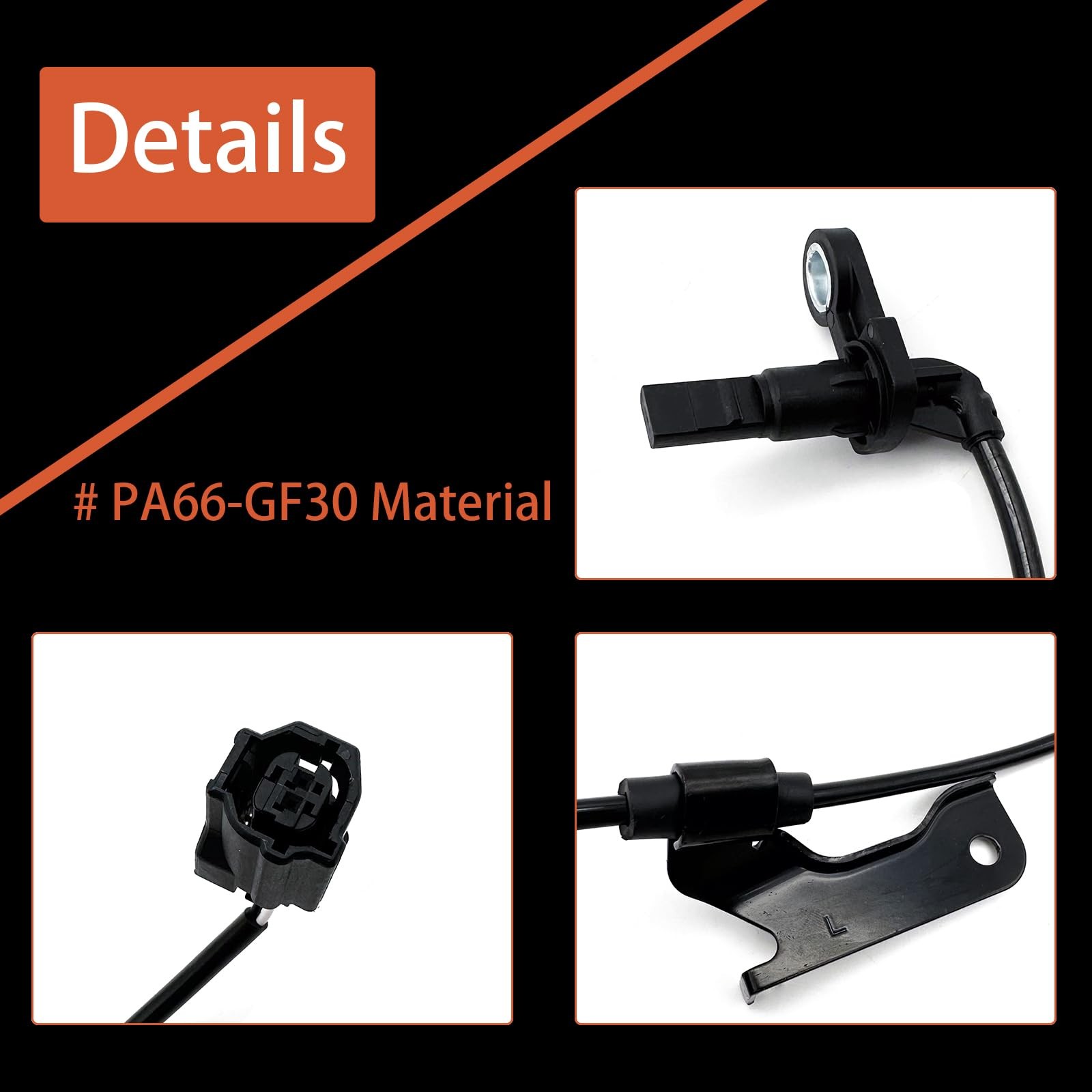 ABS Wheel Speed Sensor Front Left Driver Side Compatible with Select Toyota M...