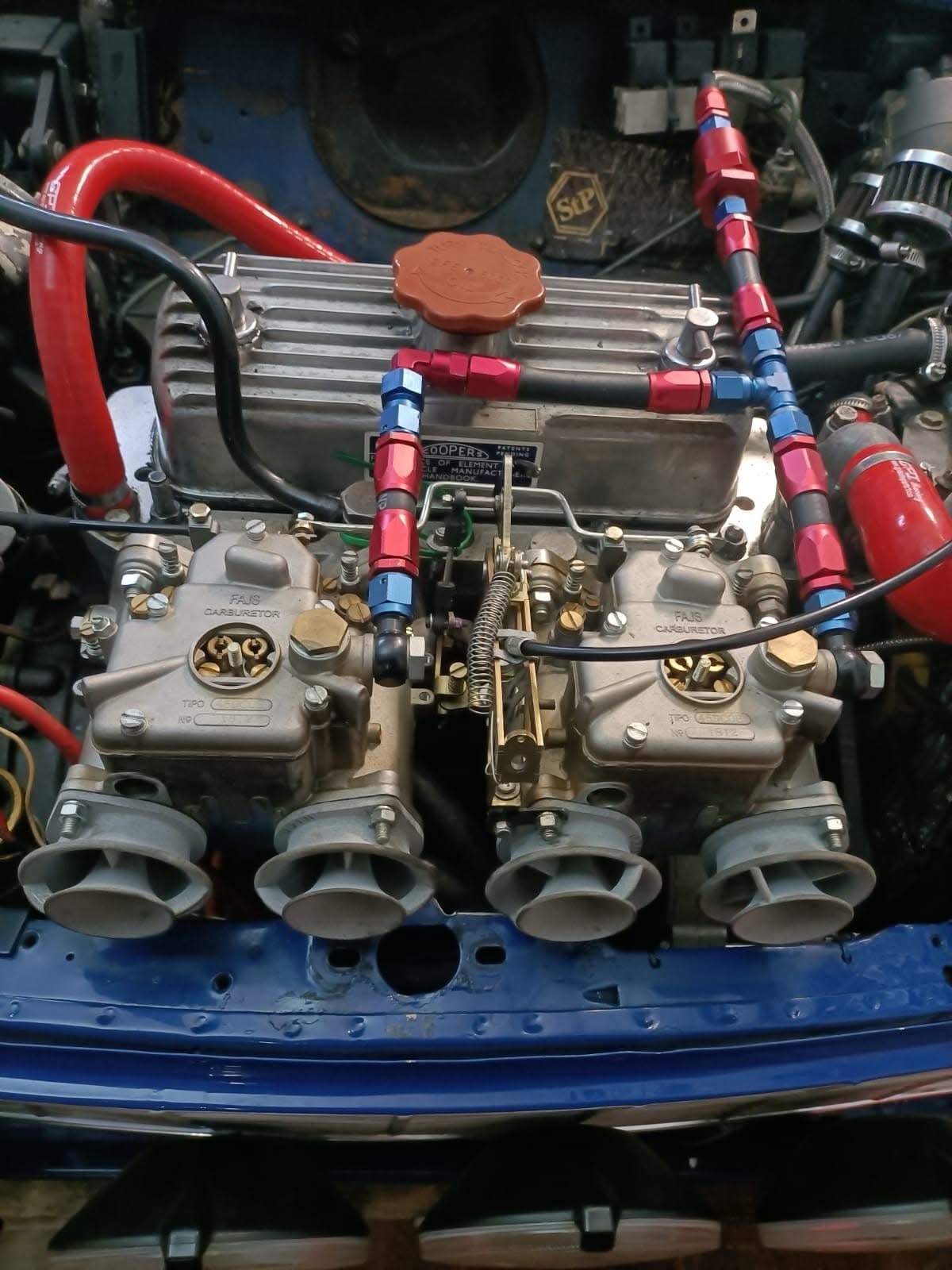 Weber DCOE Trumpets PAIR Dual Stack