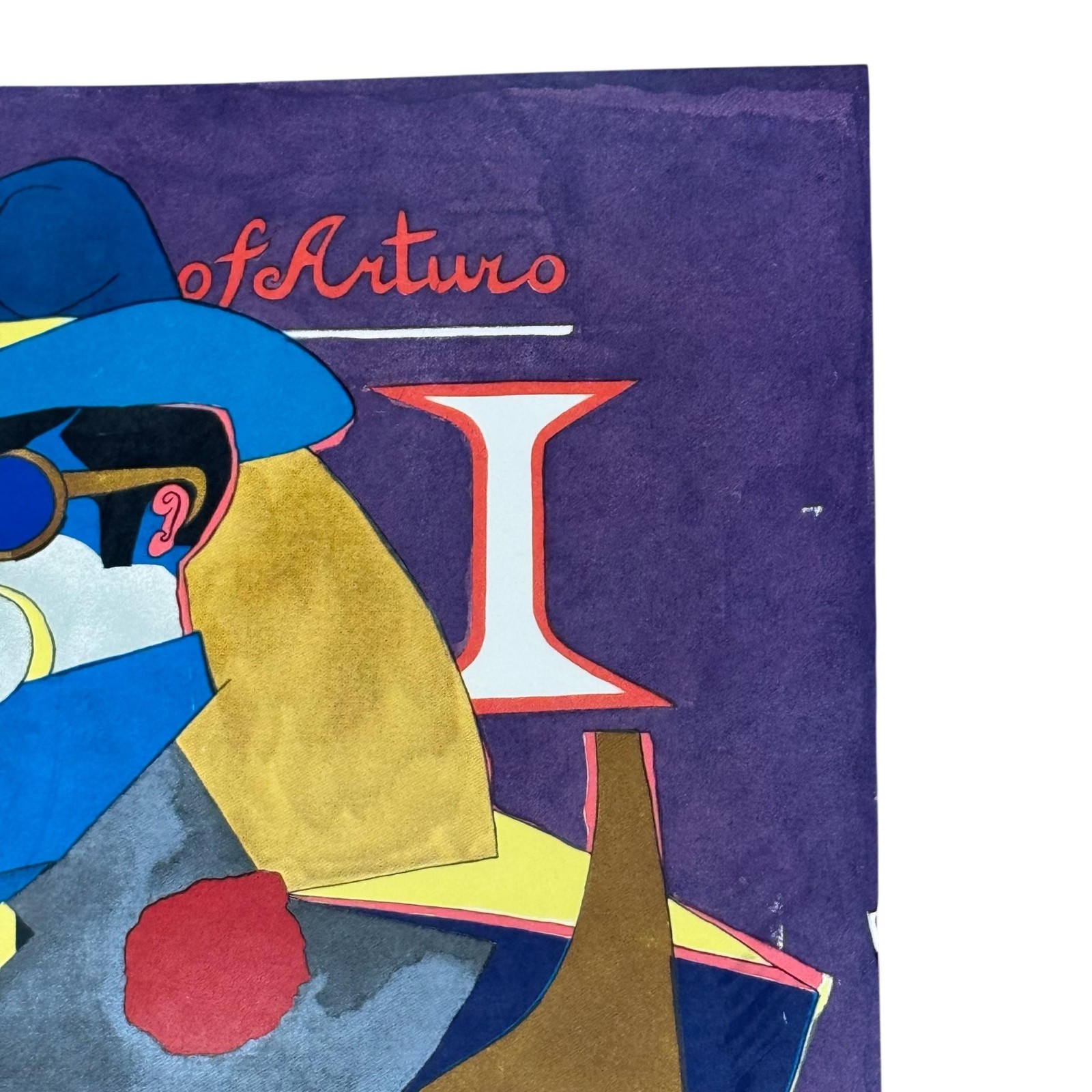 Vintage 1968 Resistible Rise Of Arturo Ui R Lindner Theater Poster 20x30 Purple