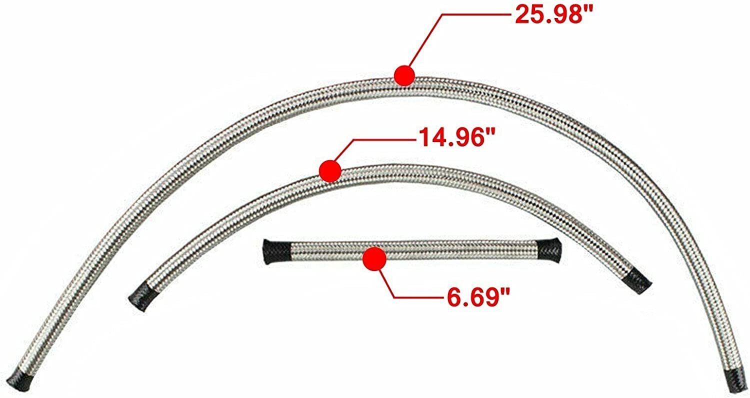 EFI Adjustable Fuel Pressure Regulator Kit with Gauge 6AN Fitting
