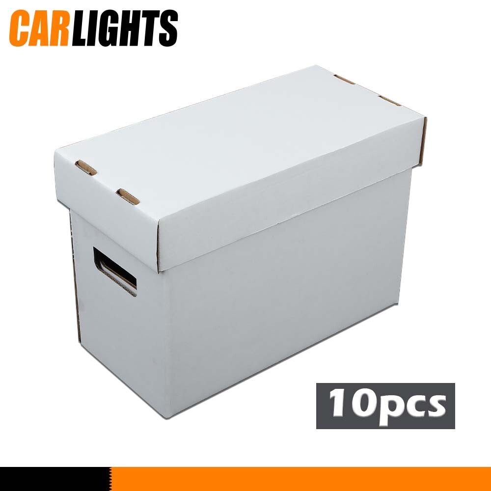 10 Pcs Comic Books Storage Boxes Short Holds 200-225 Stackable Durable Archive