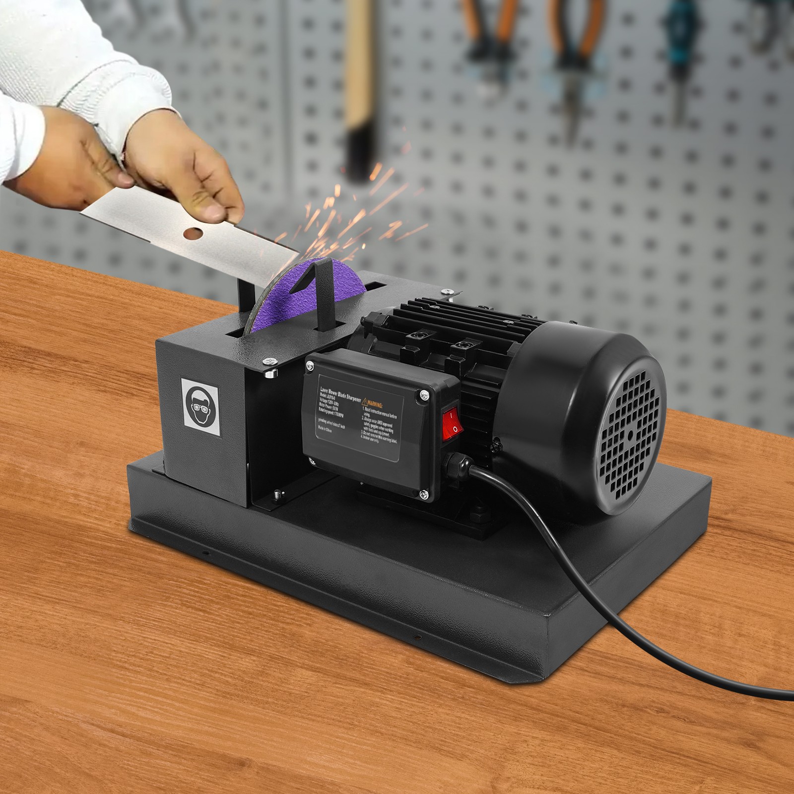 Lawn Mower Blade Sharpener Blade Sharpening Blade Grinding Machine 1700 RPM 500W