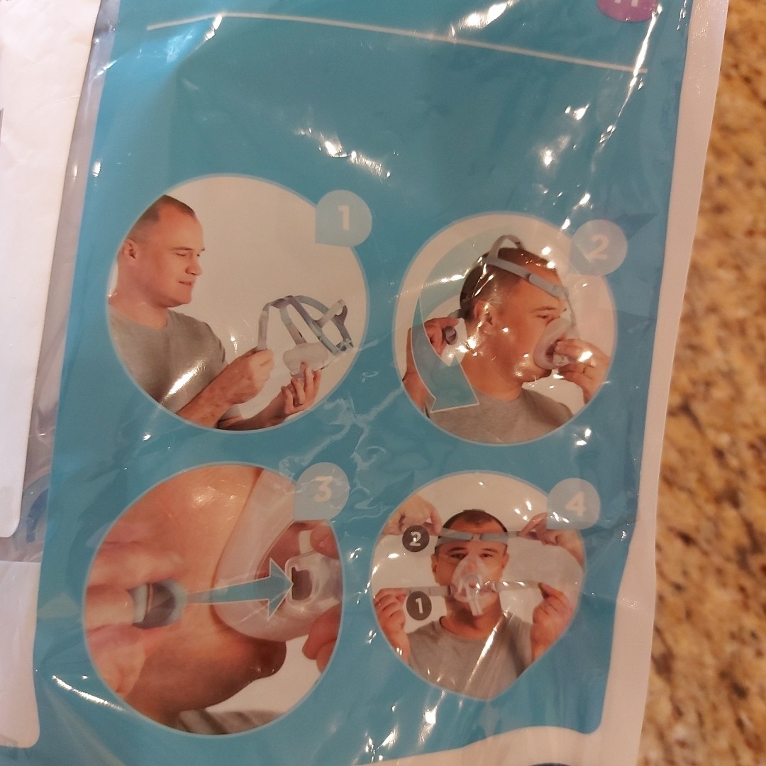 F&P Vitera Fit Pack Full Face with Medium Cushion Adjustable Headgear Sleep Aid