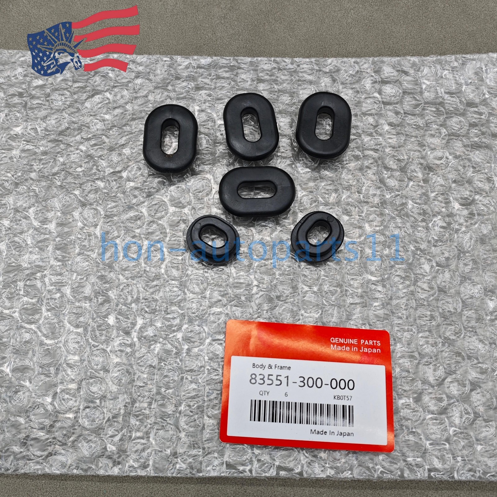 OEM! 6X Side Cover Rubber Grommets 83551-300-000 For Honda CB350/450/500/550/650