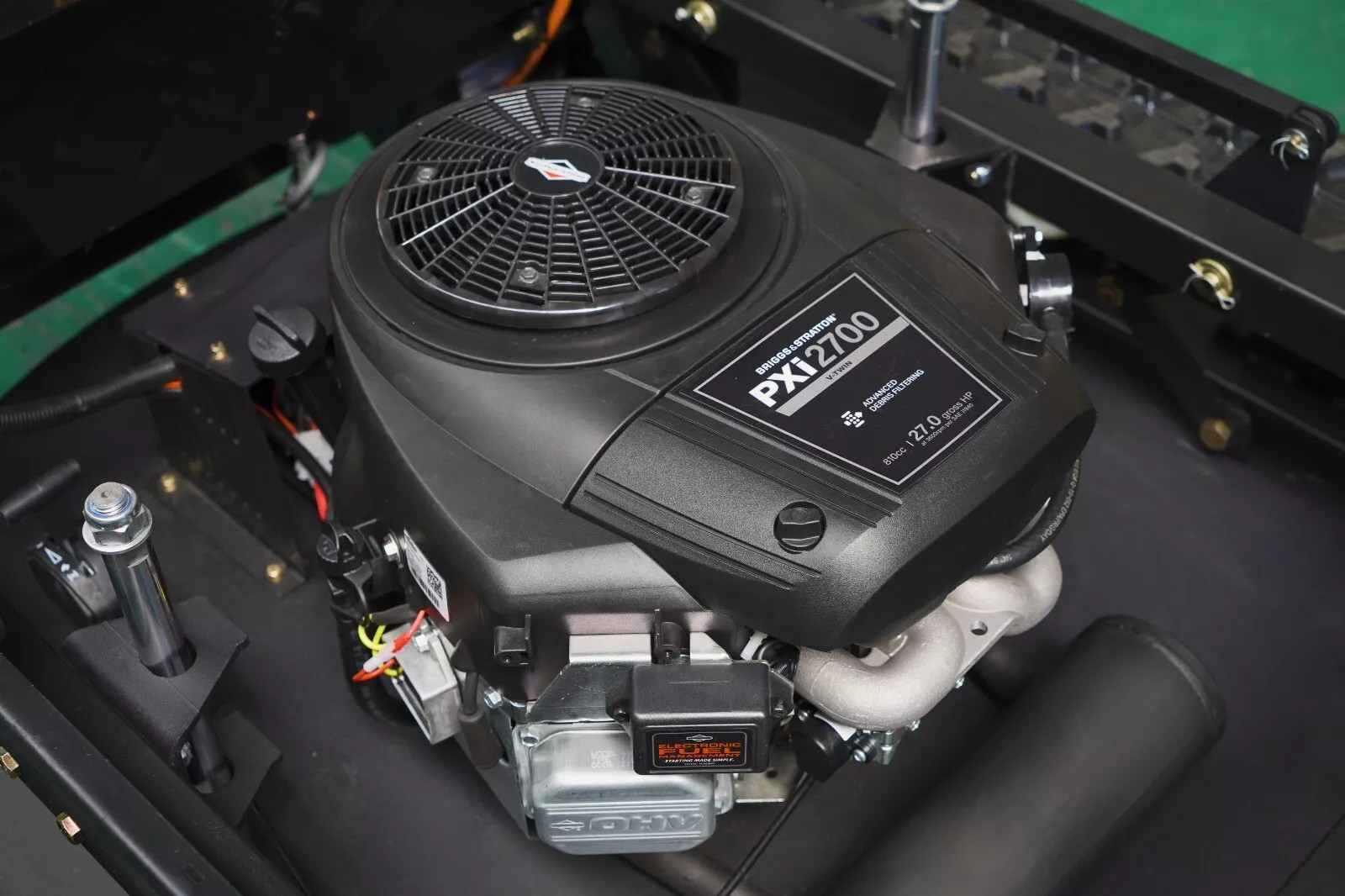 27 HP off-road tank-style Briton lawn mower