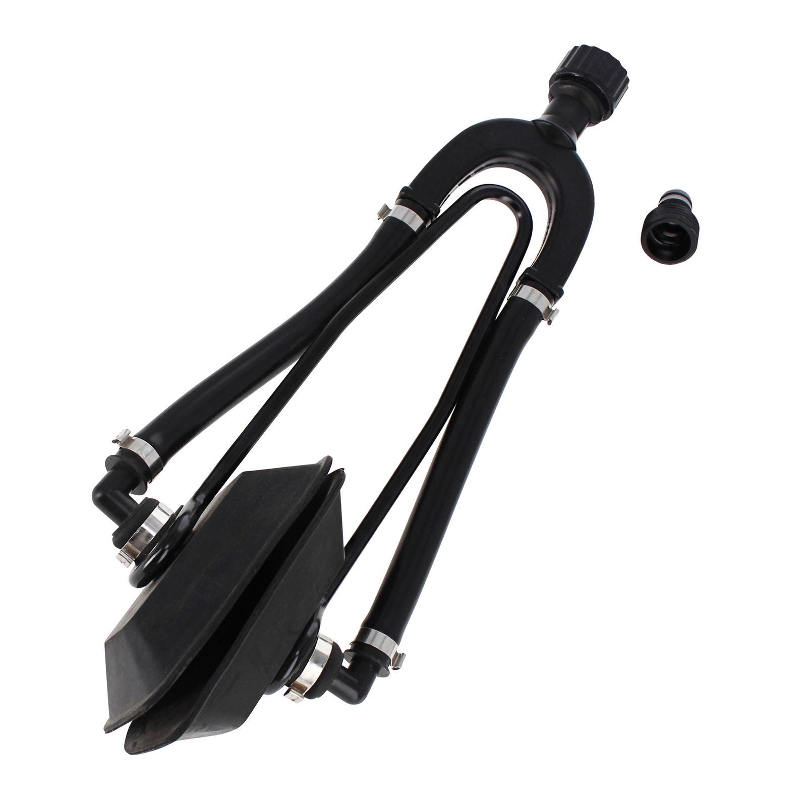 Dual Feed Boat Motor Flush Kit Muffs and Hose Fittings Outboard Engine Flushing