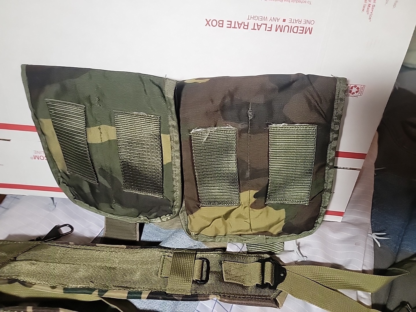 USGI LG Army Web PISTOL BELT & Army Y SUSPENDERS Set LBE ALICE+2 canteen+Pouches