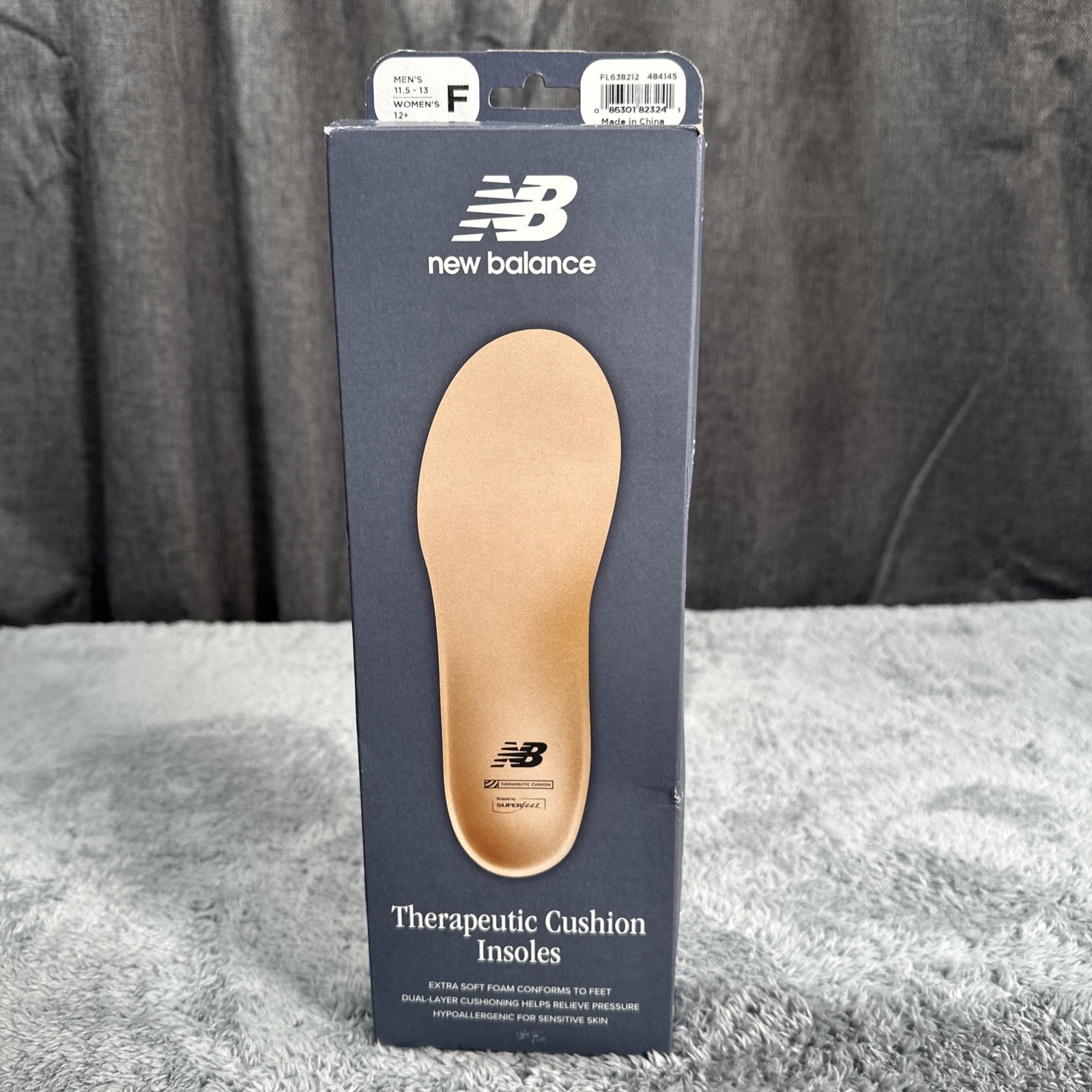 Superfeet New Balance Casual Therapeutic Insoles Sz F Men's 11.5-13 Women's 12+