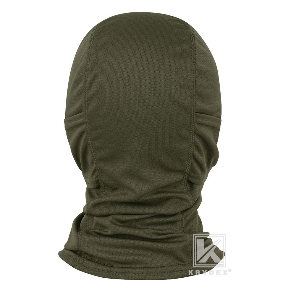 KRYDEX Tactical Face Mask Balaclava Full Head Neck Wrap Quick Dry Ranger Green