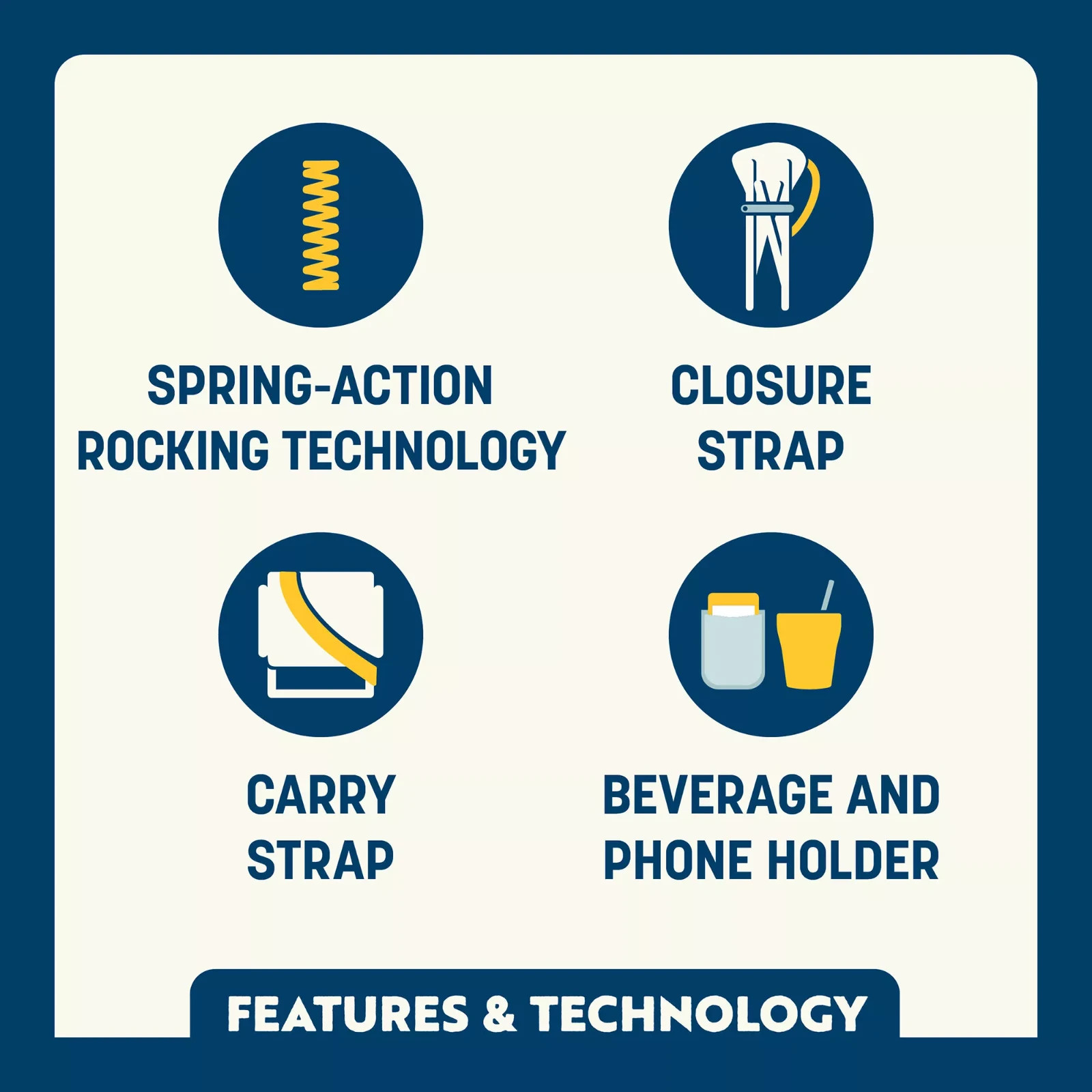 GCI Outdoor Kickback Rocker Color: Royal Heather