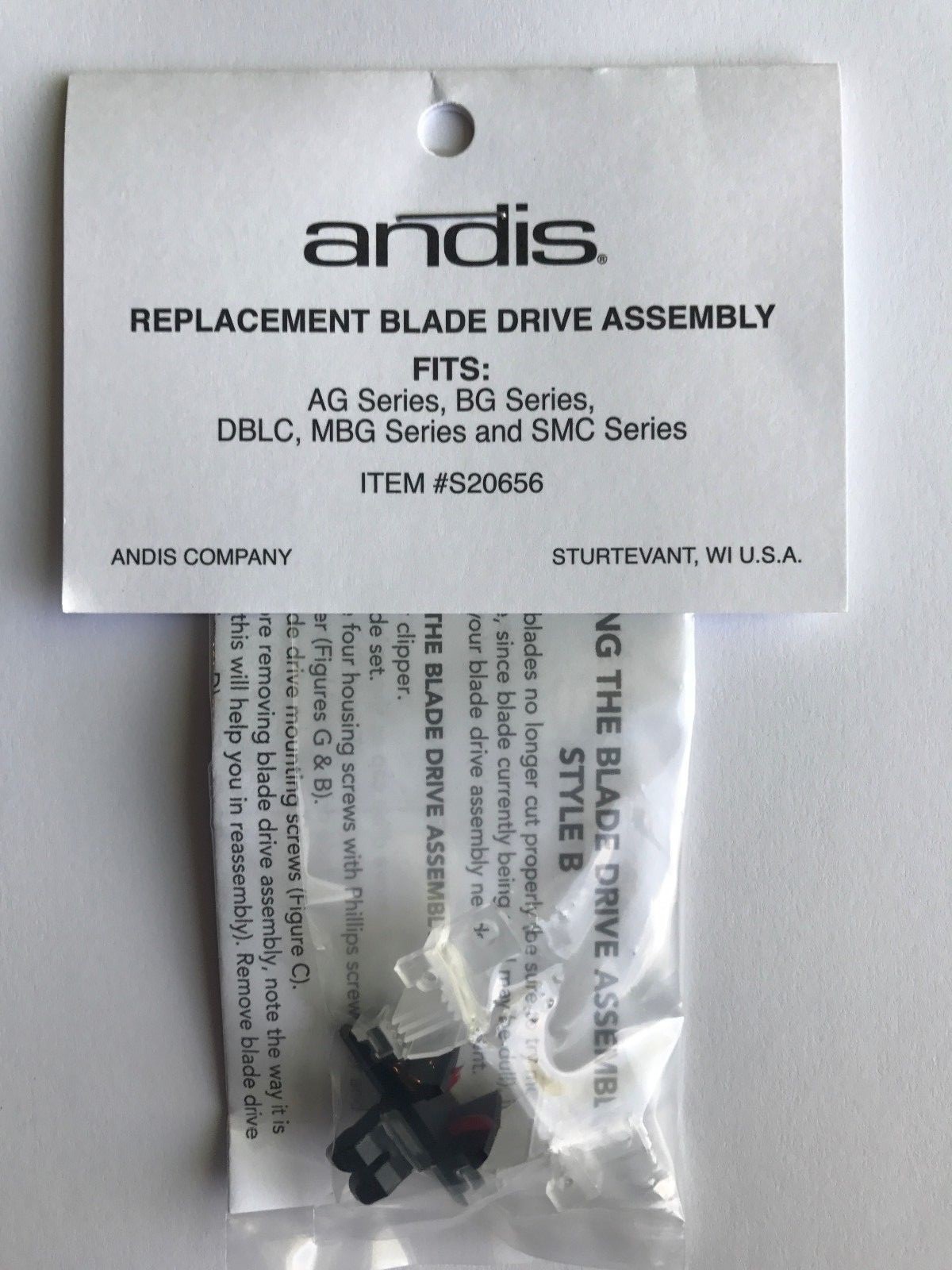 Andis Replacement Blade Drive Assy #20658 / 20659 - Multiple Quantity Options