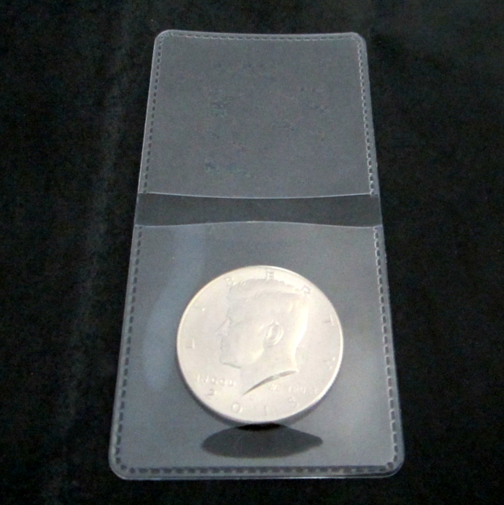 100 2x2 Double Pocket Vinyl Coin Holder Clear Plastic Flip Safe PVC Free