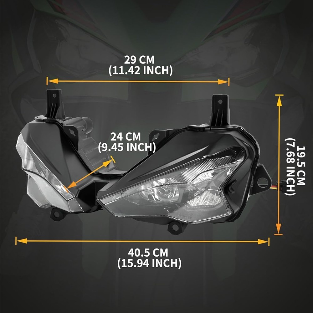 LED Front Headlight Assembly Fit For Kawasaki Ninja ZX6R 2024 2025 ZX636 Ninja