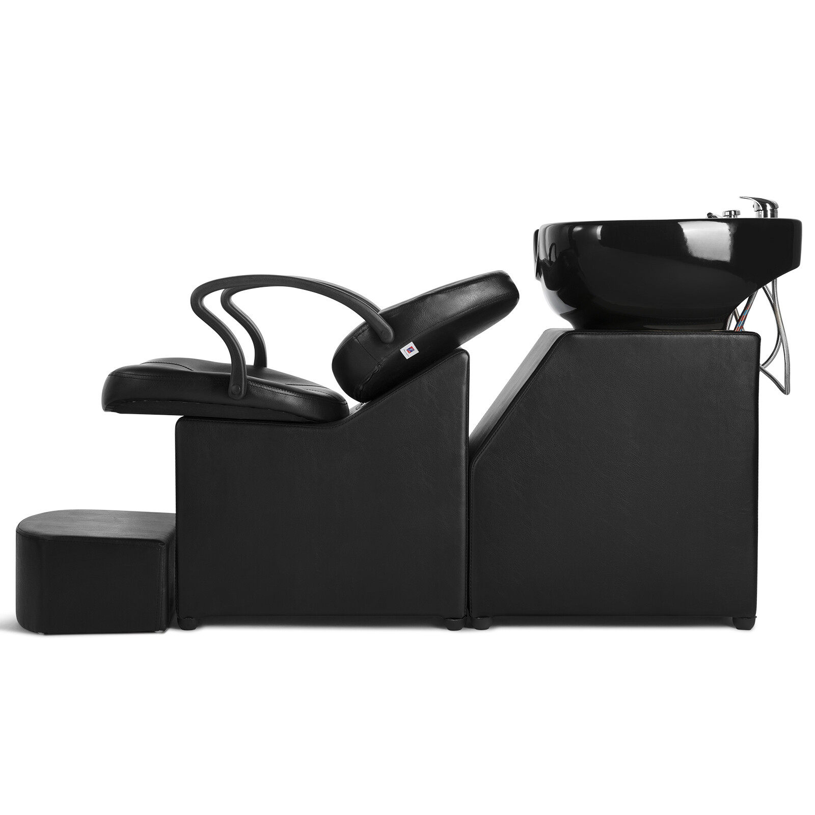 Shampoo Backwash Barber Chair Ceramic Bowl Sink Beauty Spa Salon W/Foot Pedal