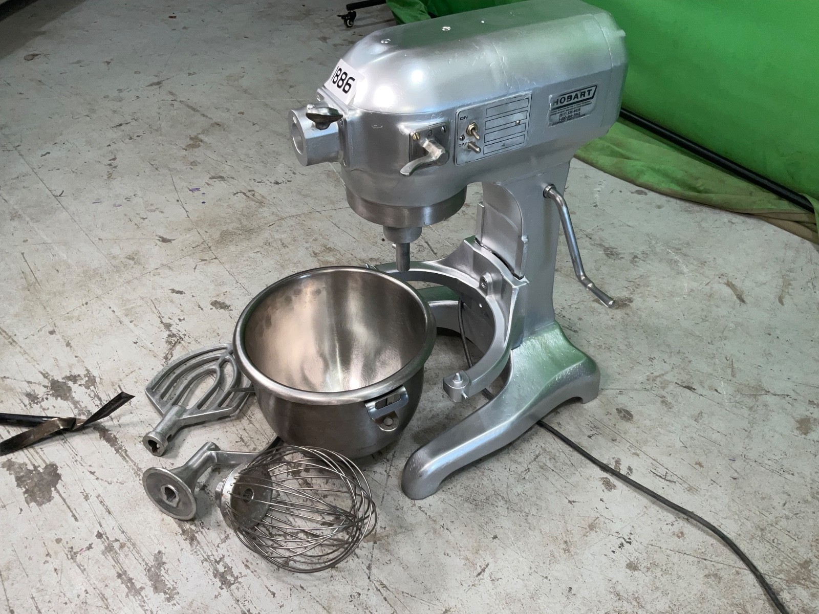 HOBART Commercial A120 Mixer 12-Quart Tabletop + Attachments 1886