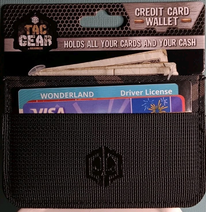 Tactical Gear Credit Card Wallet Durable Construction.