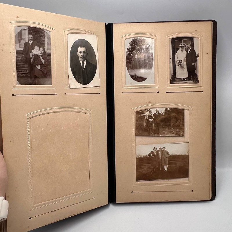 Rare German Photo Album with 45 Original Photos • Early 20th Century Memorabilia