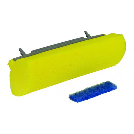 Quickie 582Mb Sponge Mop Head, Screw On Connection, 9 In Mop Head Width,