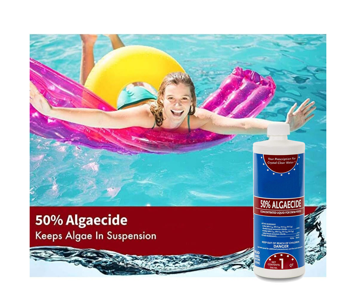 Algaecide 50 Plus Prevent Algae Swimming Pool Chemical - 32 oz (Choose Quantity)