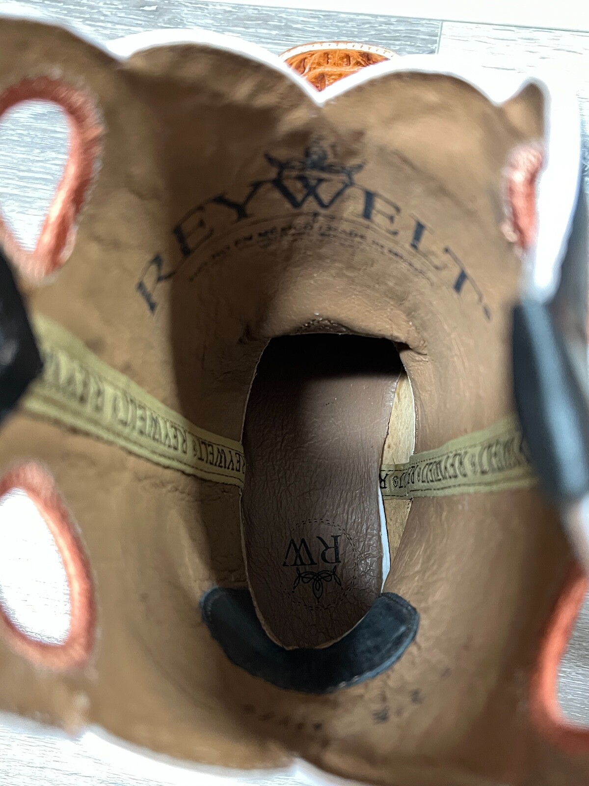 MEN'S RODEO COWBOY ALLIGATOR NECK PRINT WESTERN SQUARE TOE BOOTS MEXICO PRODUCT