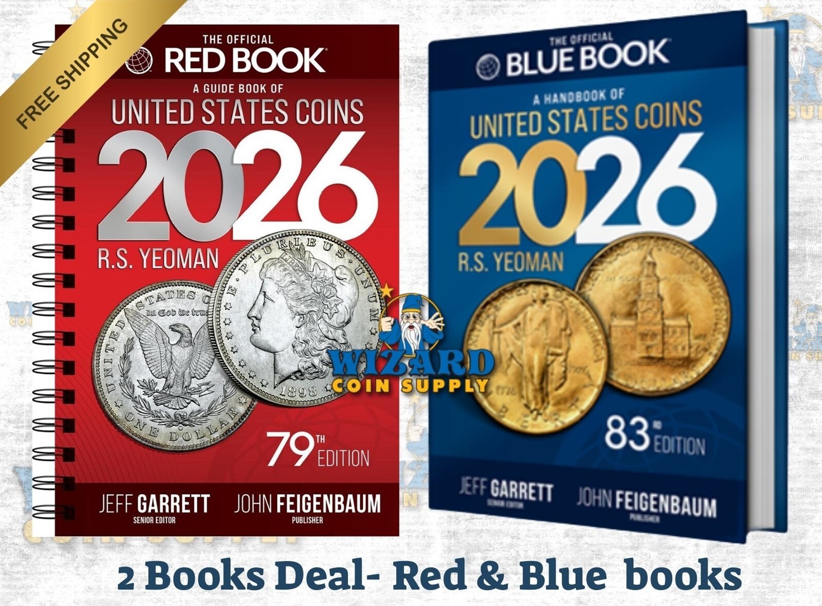 New 2026 Official Red Book Price Guide United States US Coins Spiral + Blue Book