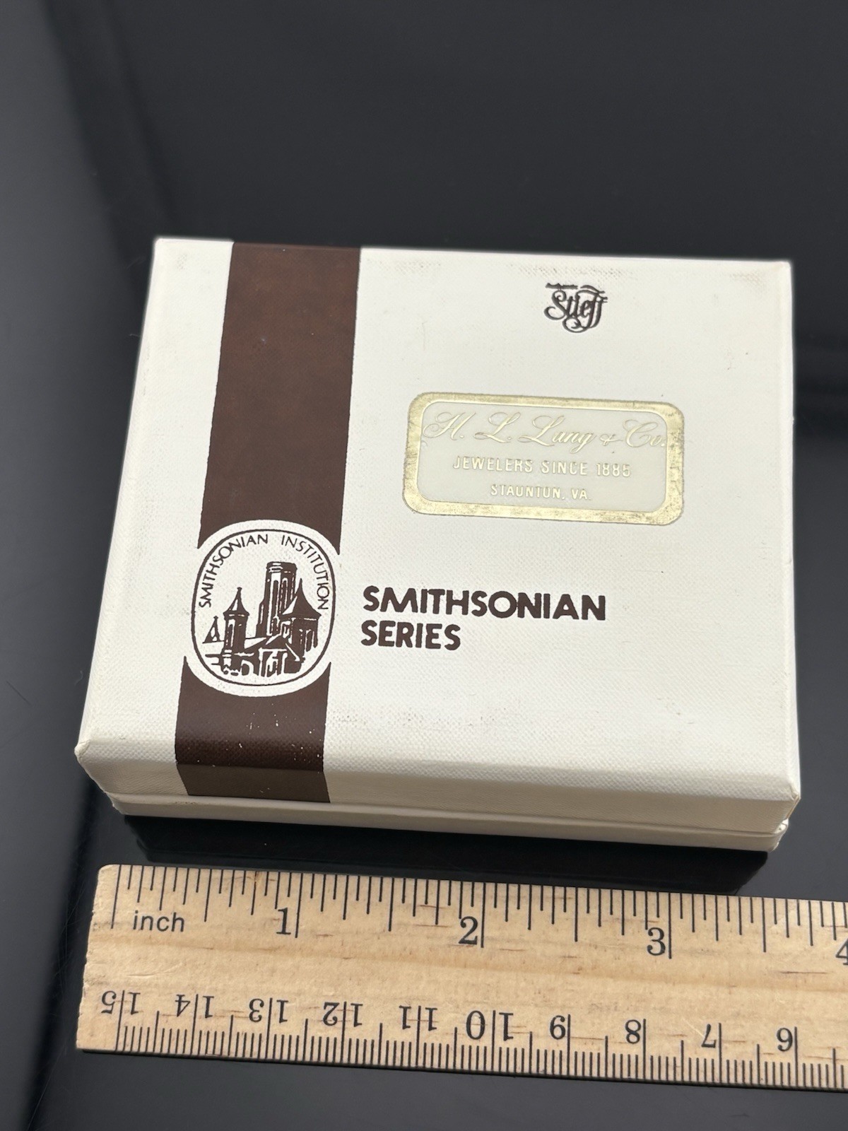 VTG Stieff Smithsonian Series Washington Inaugural Pewter Blazer Buttons in Box