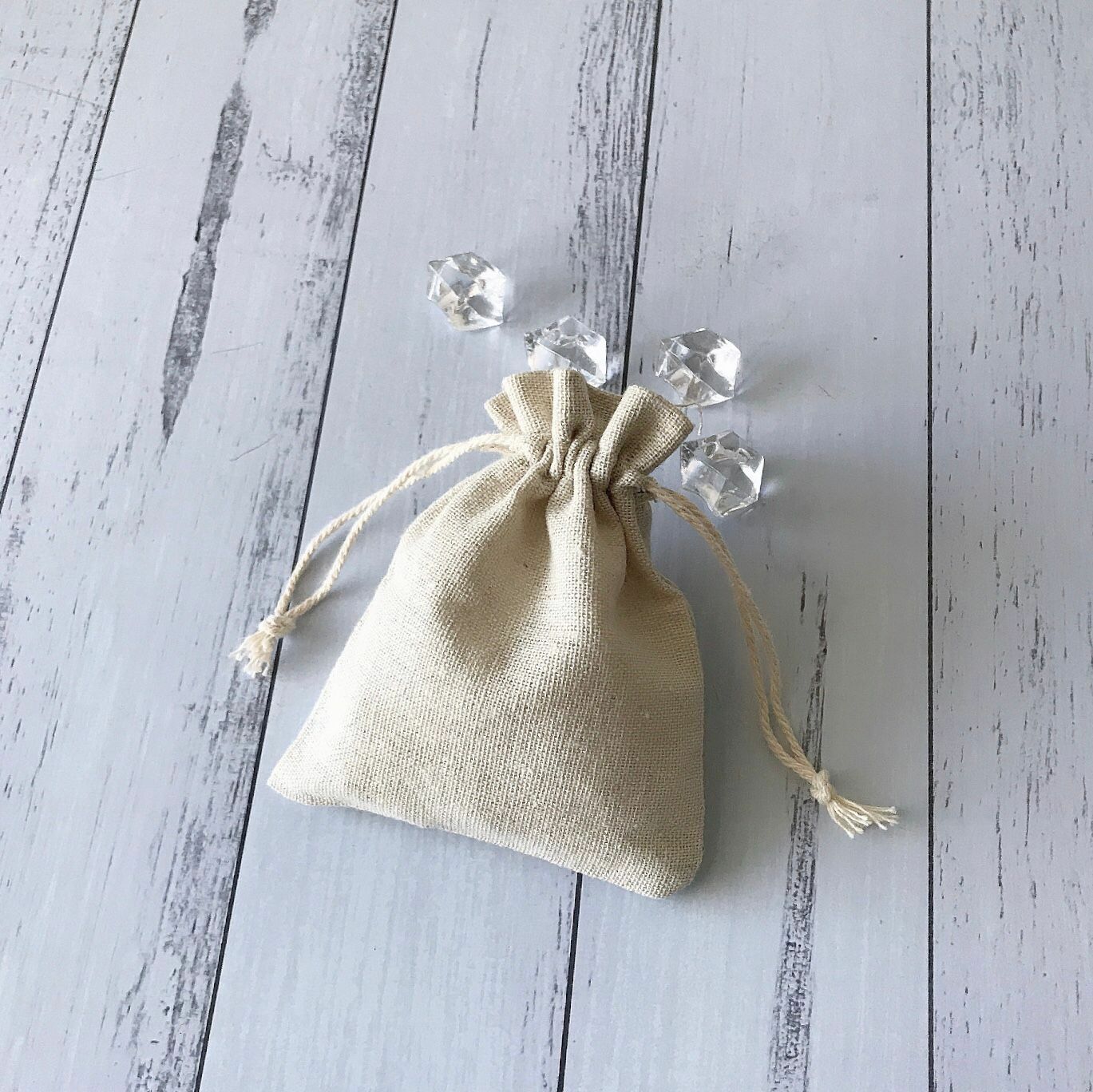 500 Cotton Linen Pouch Bag Handmade Jewelry Product Packing Packaging Bag 8x10cm