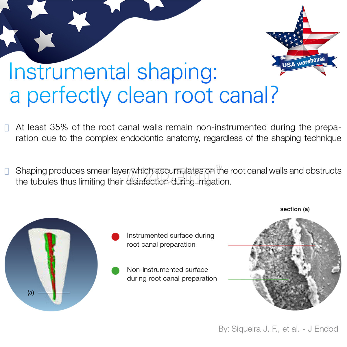Dental Endo Ultra Activator Ultrasonic Irrigator Root Canal Handpiece 6 Tips