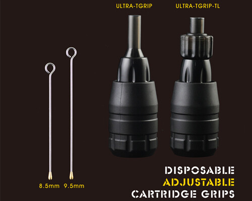 10pcs Ultra Adjustable Disposable Cartridge Tube 1.18" Grip Tattoo Needle Handle